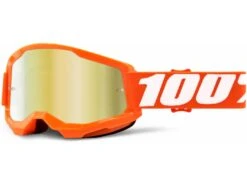 100% Strata 2 Goggle - Mirror Gold, Orange