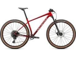 Specialized Chisel Comp, Red Tint Carbon/brushed/white