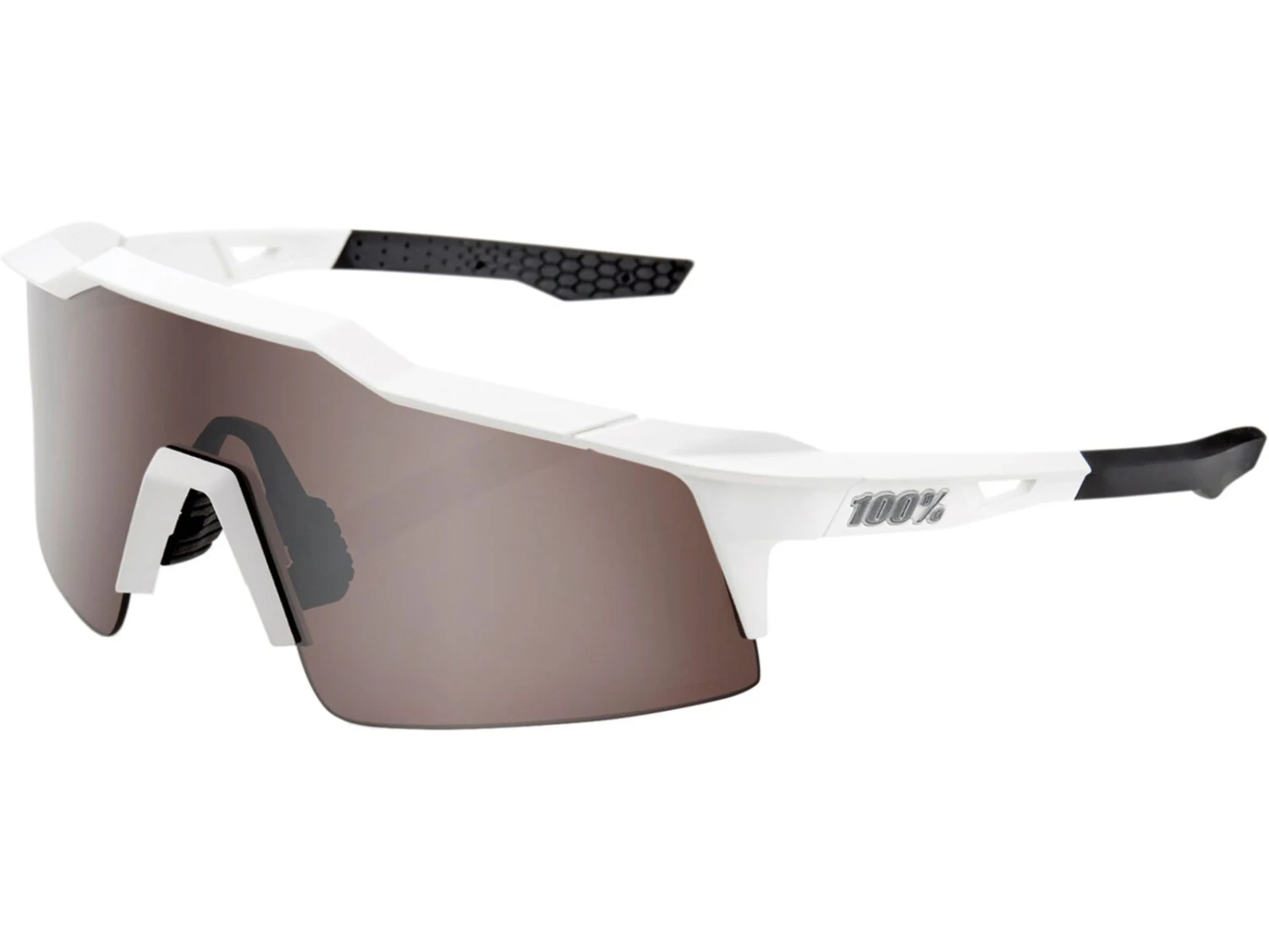 100% Speedcraft SL - HIPER Silver ML Mir, Matte White 1 100% Speedcraft SL - HIPER Silver ML Mir, Matte White