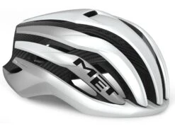 MET Trenta 3K Carbon MIPS, White Silver Metallic/matt