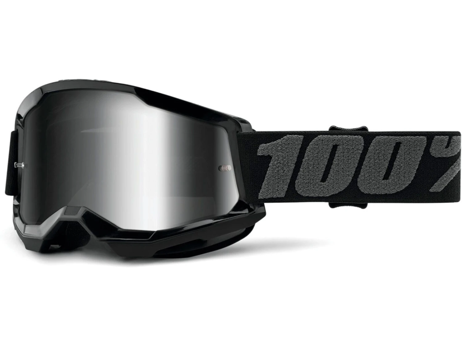 100% Strata 2 Goggle - Mirror Silver, Black 1 100% Strata 2 Goggle - Mirror Silver, Black