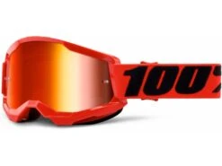 100% Strata 2 Goggle - Mirror Red, Red