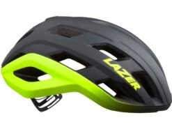 Lazer Strada KinetiCore, Matte Dark Grey Flash Yellow