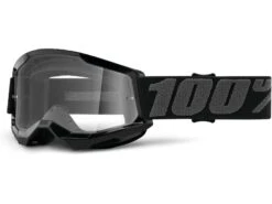 100% Strata 2 Junior Goggle - Clear, Black