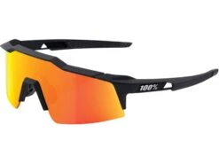 100% Speedcraft SL - HiPER Red ML Mirror, Soft Tact Black