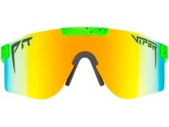 Pit Viper The Originals Double Wide Polarized Boomslang - Orange Revo Mirror