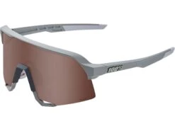 100% S3 - HiPER Crimson Silver Mirror, Soft Tact Stone Grey