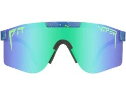 Pit Viper The Originals Double Wide Polarized Leonardo - Blue/Green Mirror
