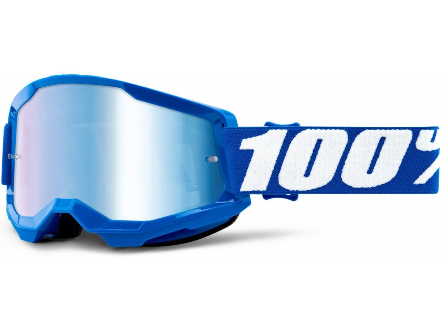 100% Strata 2 Goggle - Mirror Blue, Blue 1 100% Strata 2 Goggle - Mirror Blue, Blue
